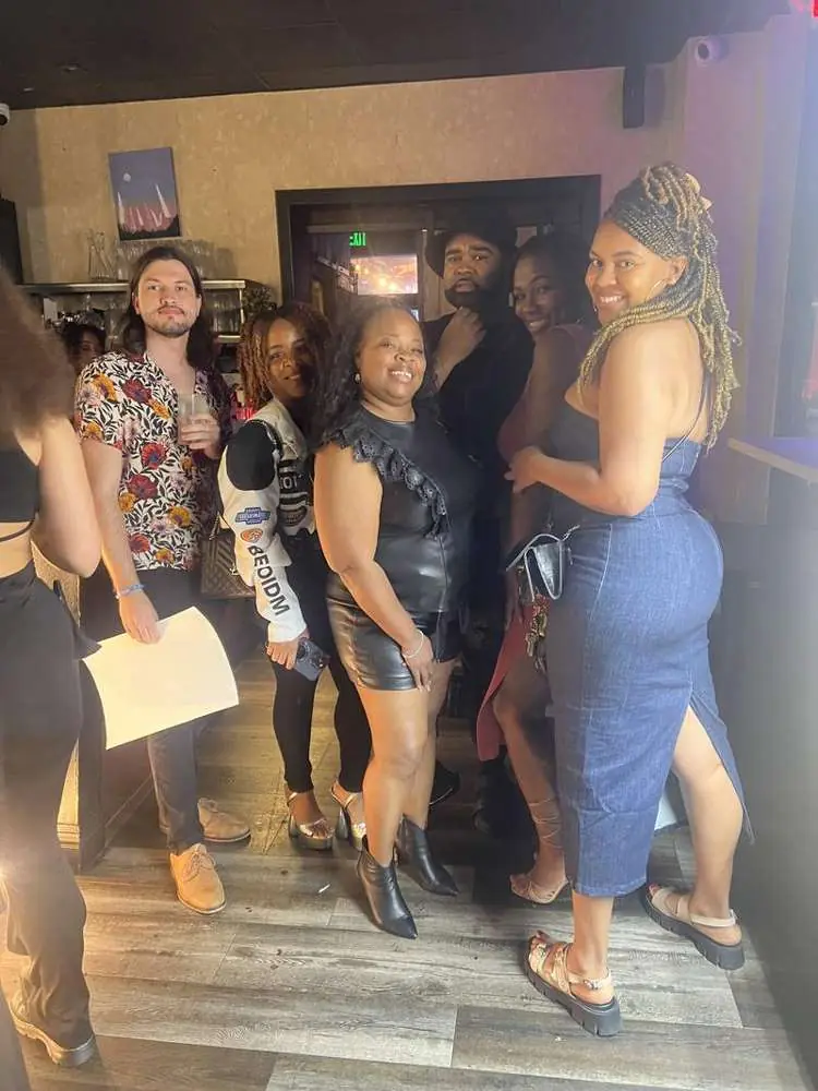 Cast and guests at the Trigga Troy premiere