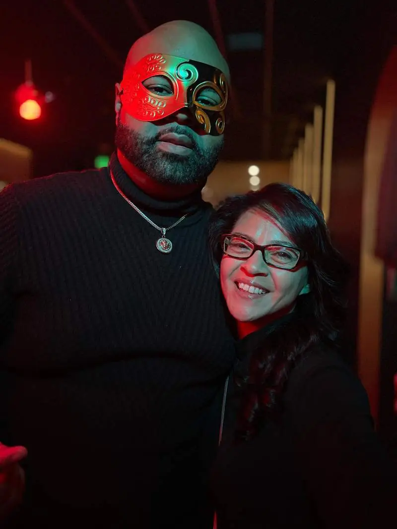 D’Antré at The Experience Masquerade premiere