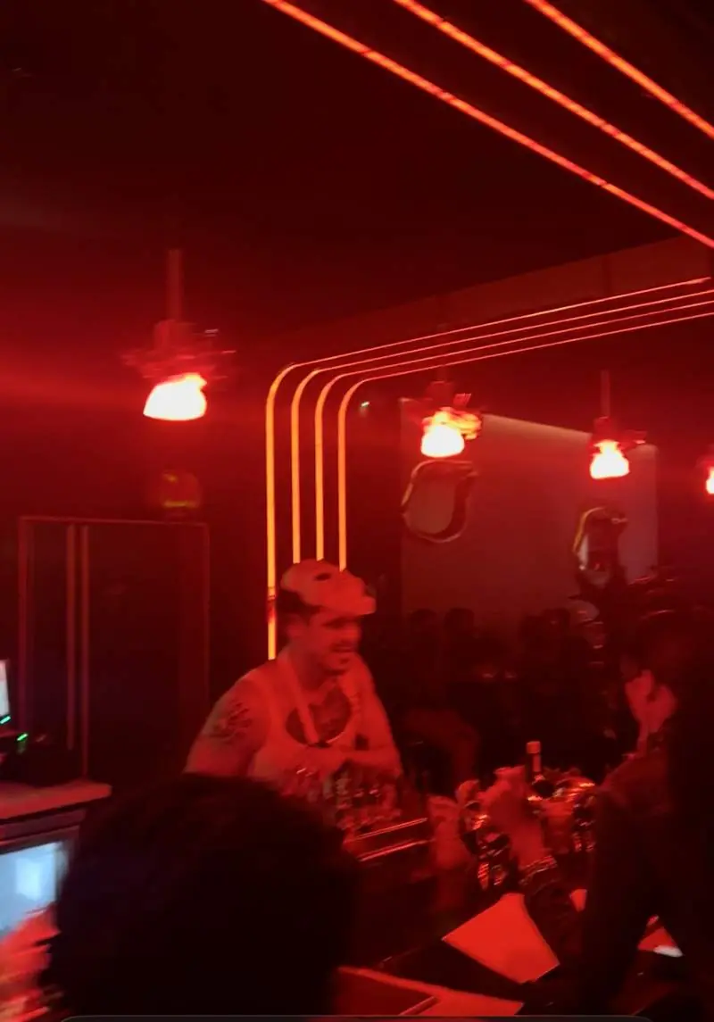 The bar at The Experience premiere