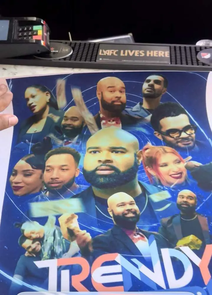 Trendy poster at the premiere