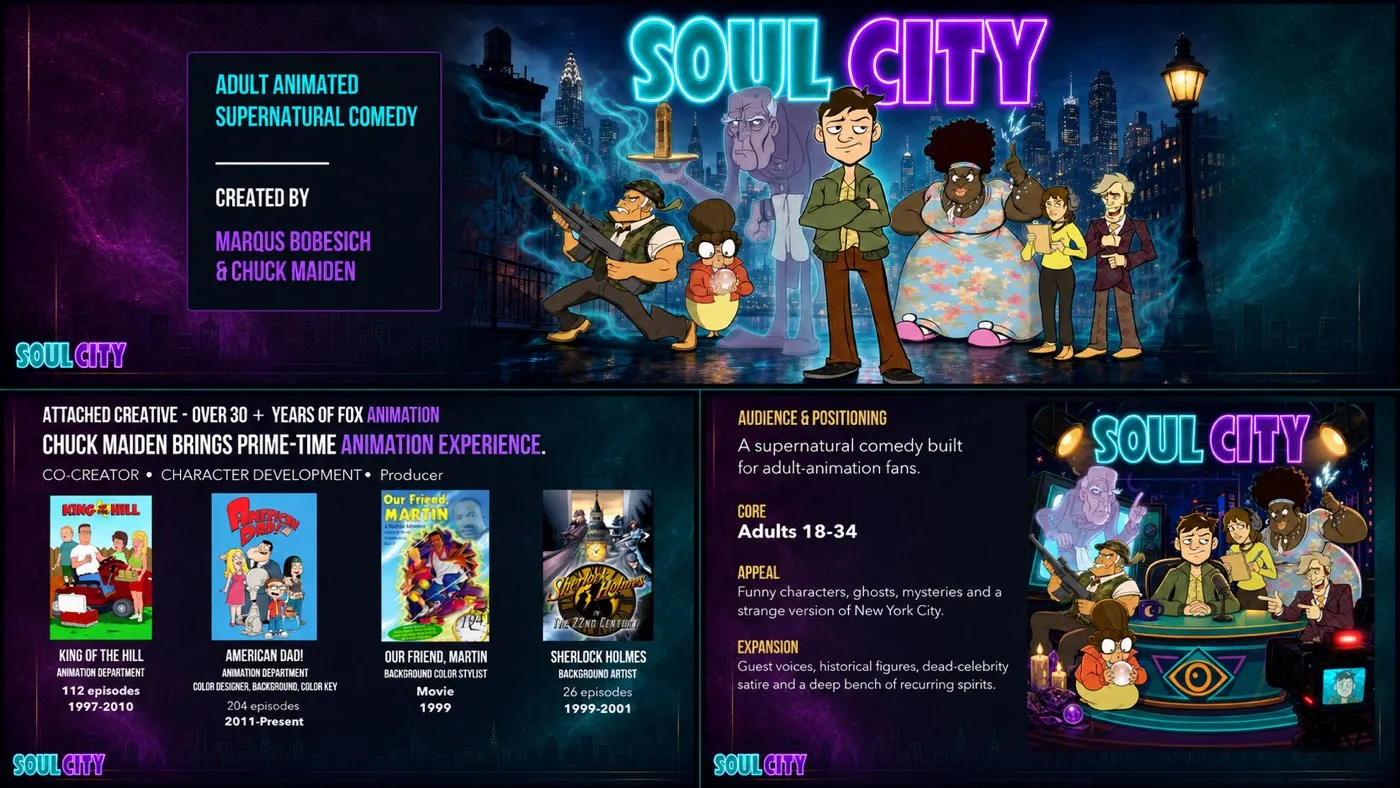 Soul City &mdash; adult animated supernatural comedy